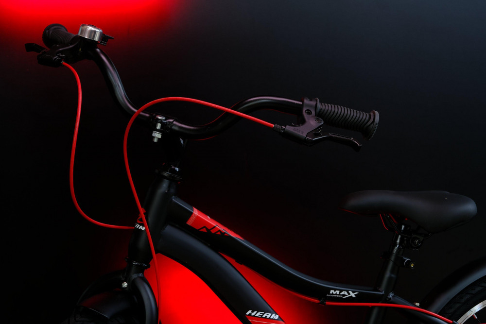 HEAM 18 FATBOY Disk Матовый Чёрный/Красный